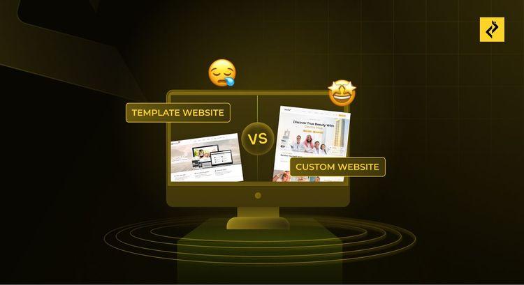 custom website design vs template