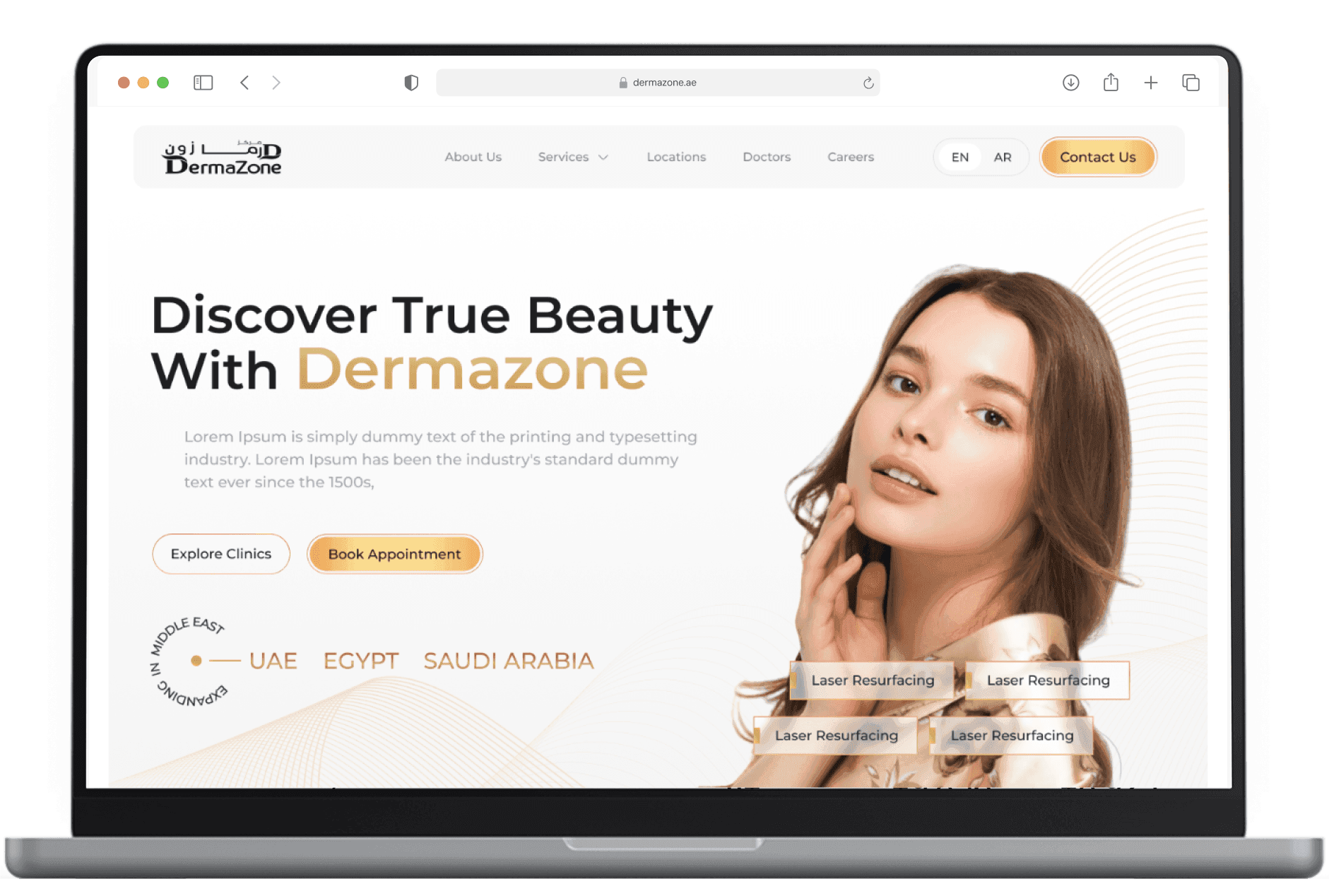 Dermazone laser and cosmetic center